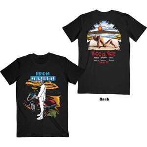 Iron Maiden Vice Is Nice Graphic Band T-Shirt Vintage Metal Tee 91